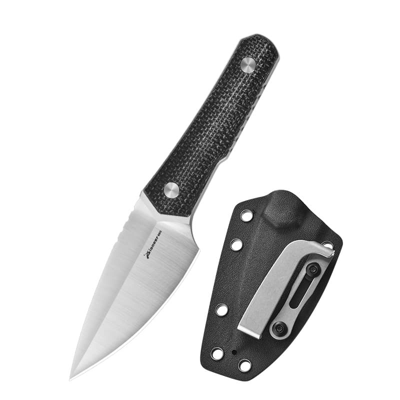 PioneerEDC Outdoor Micarta Portable EDC Multi-Function Camping Peeling Self-Defense 14C28N Outdoor Knife