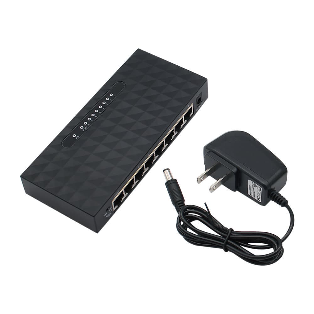 Gigabit Switch 8-Port Full Gigabit Ethernet Switch Fast Network Switch VLAN Switch