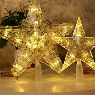 Christmas Tree LED Light String, Camping Atmosphere String Light, Outdoor Solar String Light, Five-pointed Star