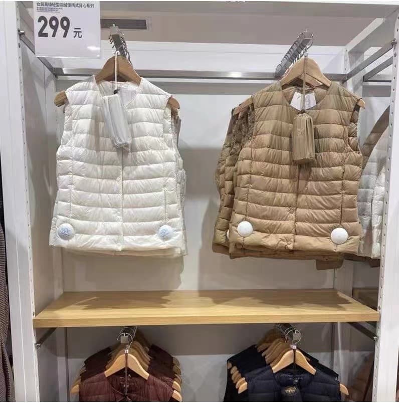 White Duck Down New Thin Down Jacket Women's Short Down Vest Warm Vest Round Neck V-neck Vest Slim Fit