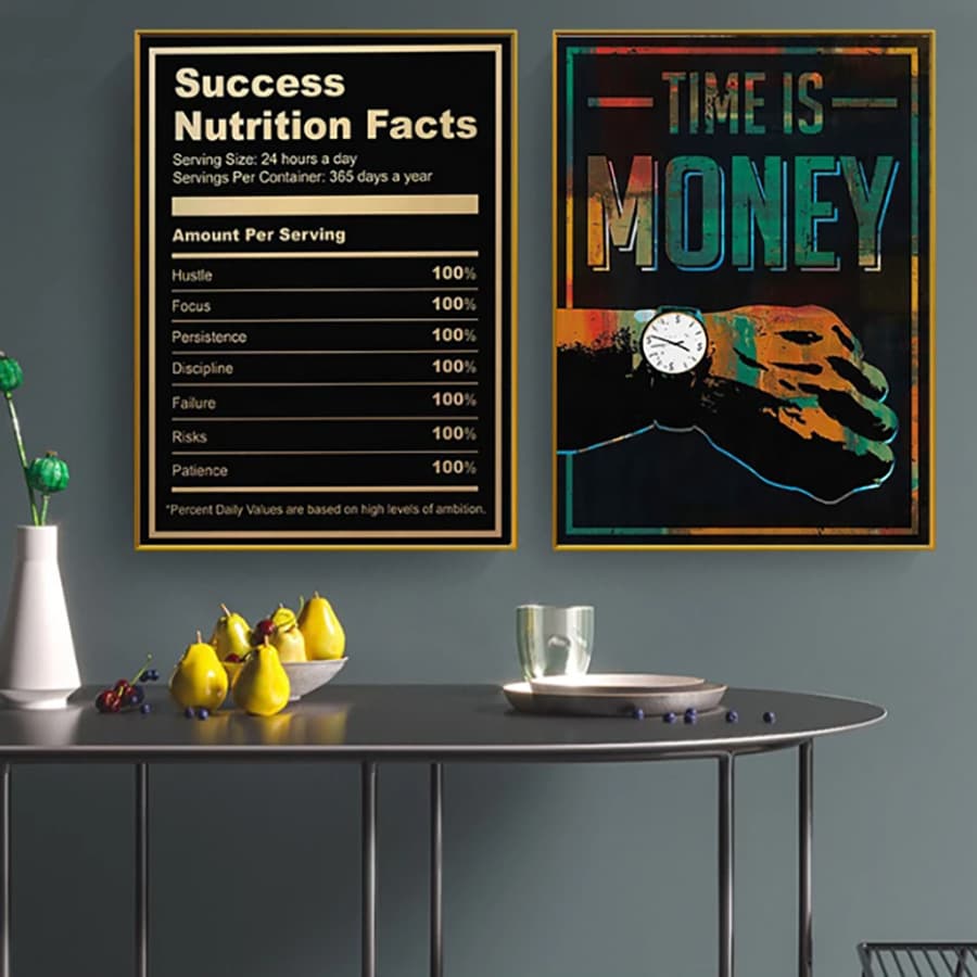 Modern inspirational quotes canvas painting hanging poster wall art bedroom living room home decoration painting print