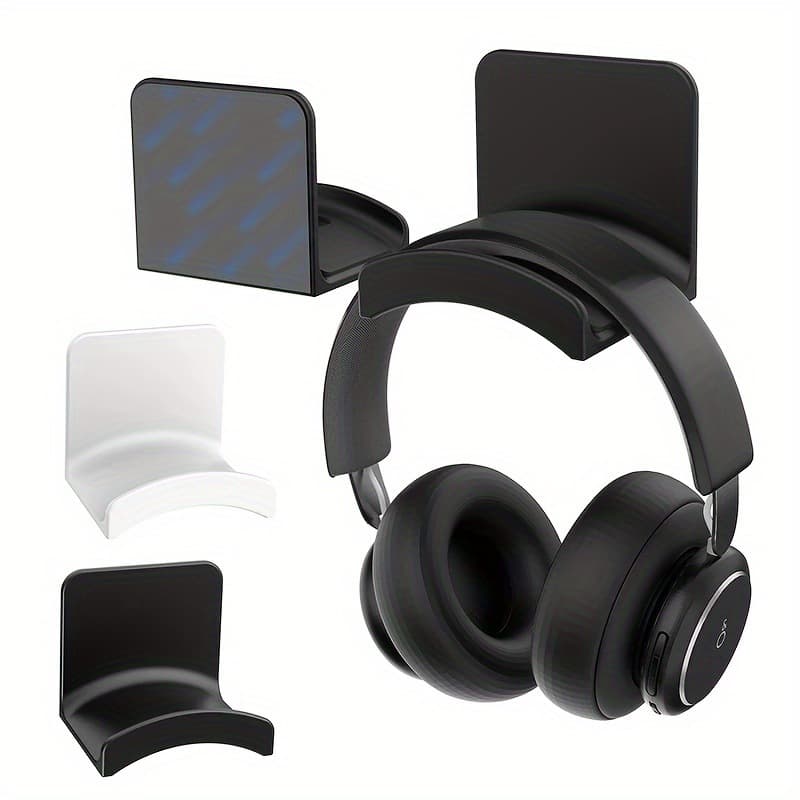 No-Drill PC Headphone Stand Over-Ear Hook, Headset Storage Hook for Student Dormitory Accessories