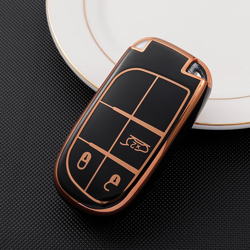 Jeep Compass Key Case Compatible with Cherokee, Renegade, Grand Cherokee, Commander Key Cover