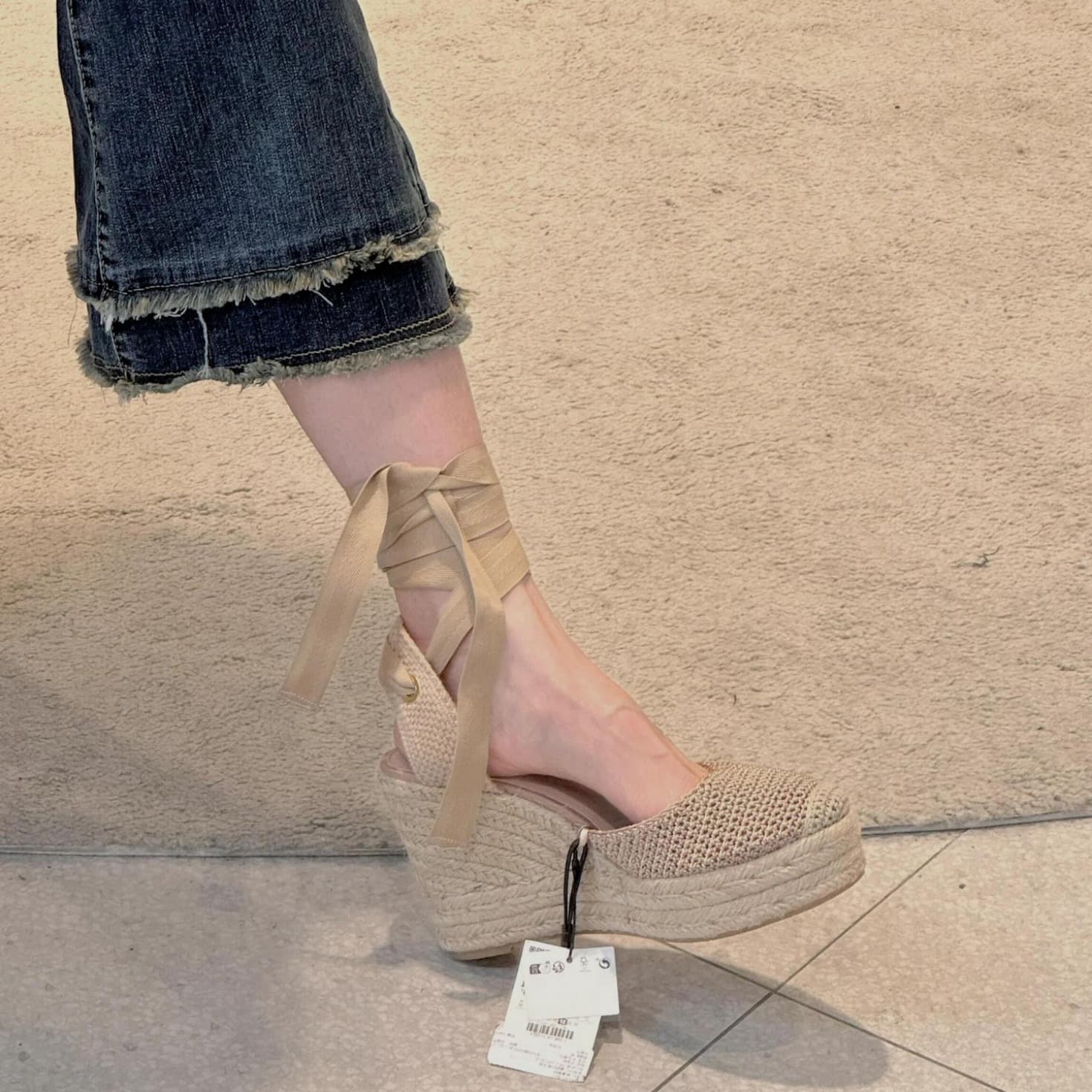 [In Stock] Woven Wedge Fisherman Sandals for Women Summer Outdoor Retro Cross Strap Thick Sole Closed-Toe Roman Shoes