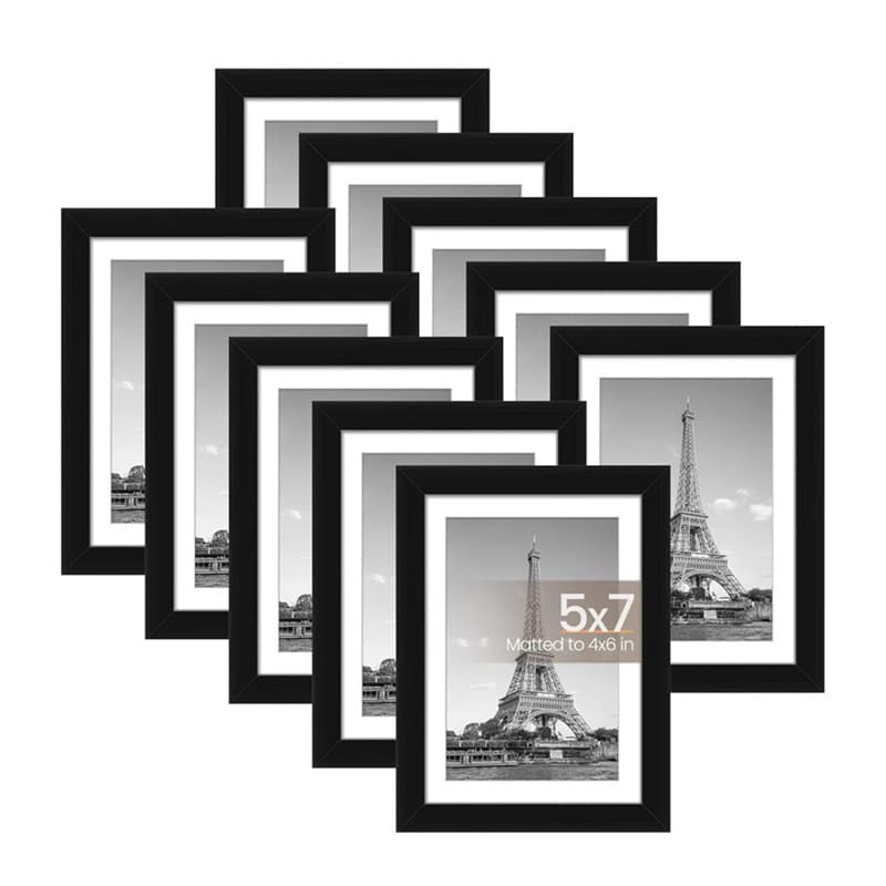 Carefully Selected Cross-Border Amazon Shopee TEMU Xiyin 8x10 Photo Frame Wooden Wall Decorative Frame 3-Piece 5-Piece Set Picture Frame