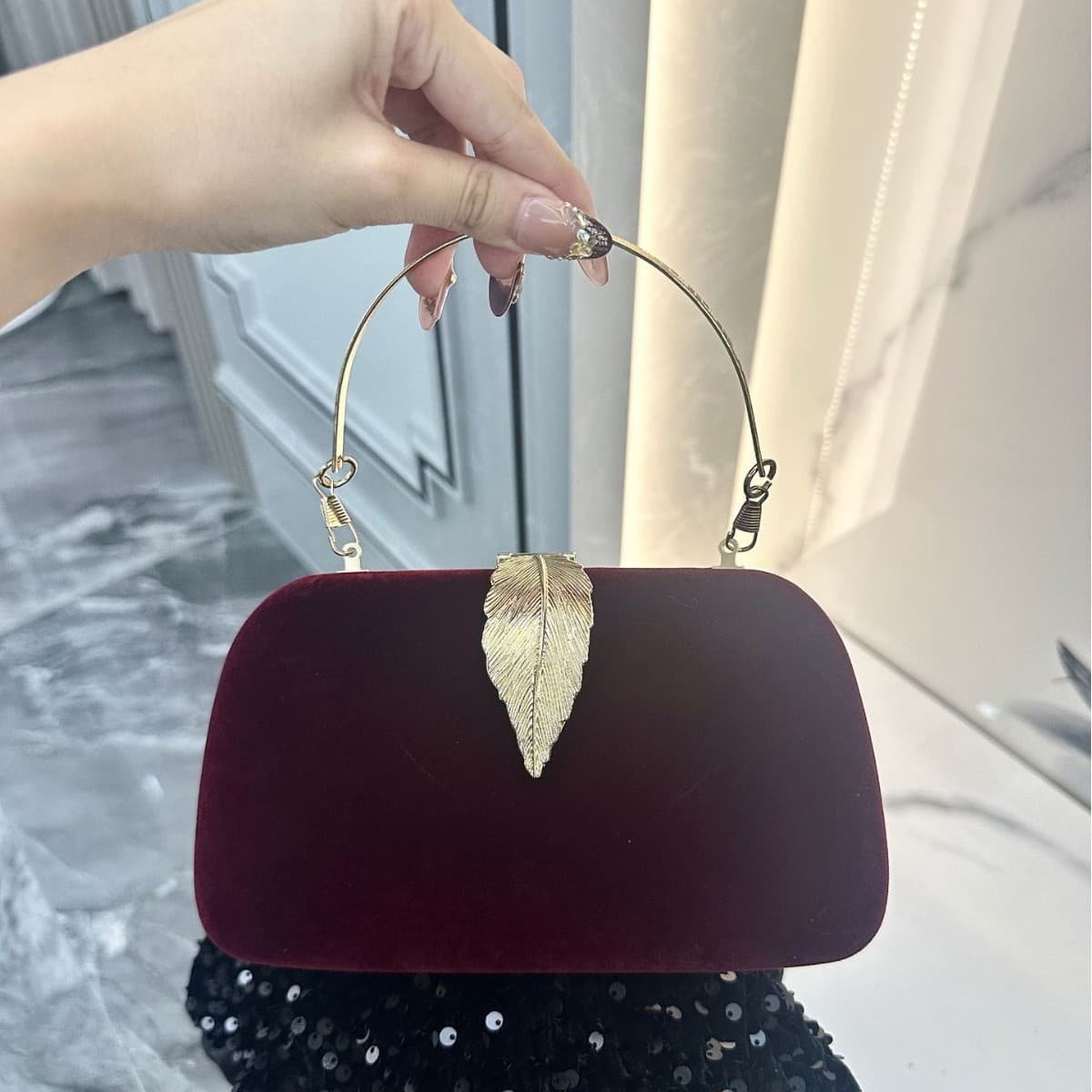 Cross-border New Banquet Clutch Matching Dress, Elegant Qipao Evening Bag for Women, Fashionable Shoulder and Crossbody Bag