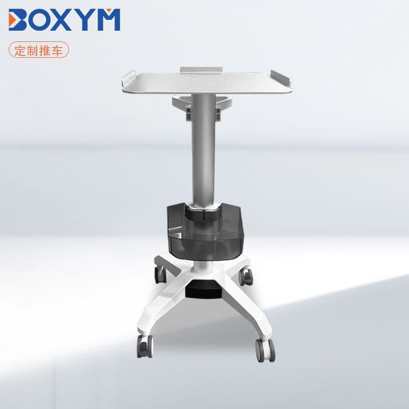 Custom ultrasonic knife cart with free panel design and drawings, integrated computer cart, color ultrasound machine trolley for cross-border specialty
