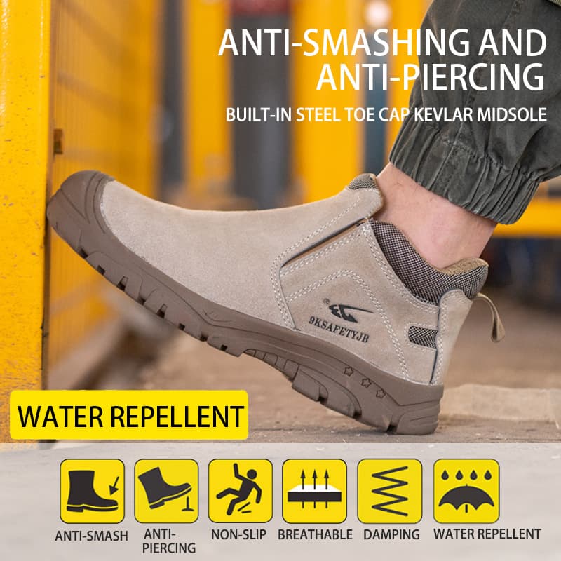 Welder Labor Protection Shoes, Long Standing Without Fatigue, Factory Wholesale, All-Season Universal Men's Work Shoes, Anti-Smash, Anti-Puncture, Anti-Scald