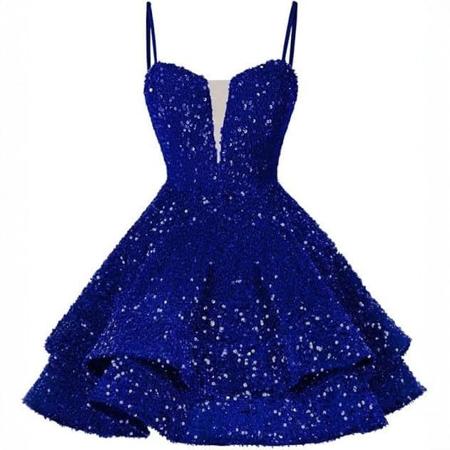 European and American mini dress 2026 new foreign trade sequin suspender sexy prom evening dress Amazon temperament short skirt