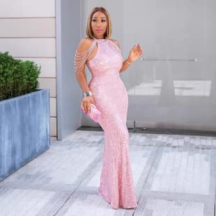 New Spring/Summer European and American Loose-Fit Sequin Bodycon Dress for Commute, Plus Size Women's Dress