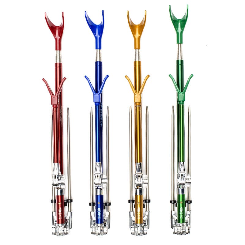 Boyang Stainless Steel Fishing Rod Holder Stand 2.1m Multifunctional Fishing Box Fishing Chair Rod Pod Ground Spike AC Series G Series