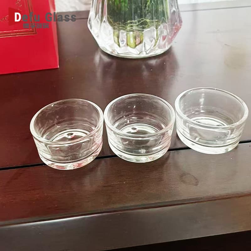 Wholesale Clear Glass Candle Cups, DIY Glass Candle Holder Candle Making Material Container, Candle Holder Cup for 4-Hour Tealight Candles