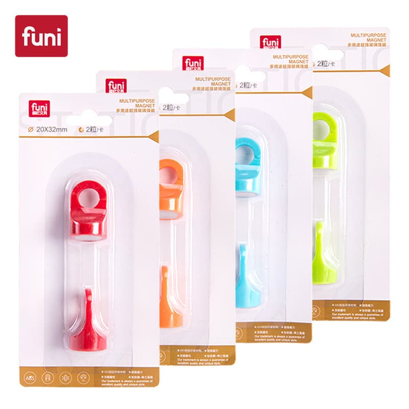 Funil Ring Neodymium Strong Magnet Teaching Supplies Office Whiteboard Magnetic Pins Refrigerator Magnets