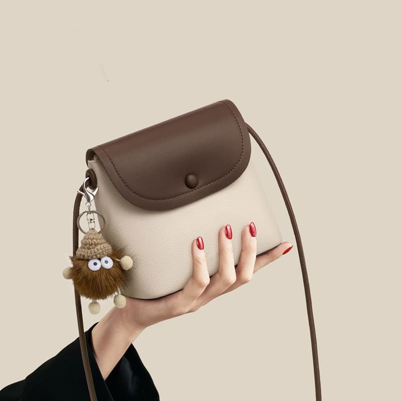 Women's Handbag 2025 Spring/Summer Retro Shoulder Bag Versatile Crossbody Bag Commuter Phone Bag Fashionable Bucket Bag