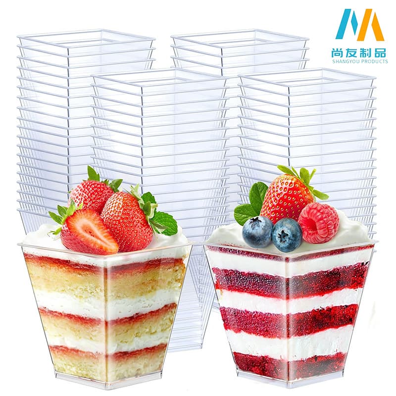 5oz Large Capacity Dessert Cup Yogurt Cup, Cross-Border Exclusive for Birthday Parties, Jelly Cup, Pudding Cup, Mousse Cup