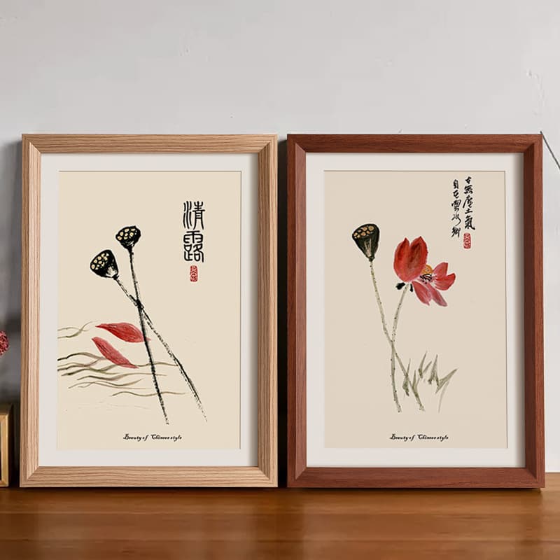 Baby's one-month-old hand and foot print picture frame, contentment and happiness for a hundred days, hand and foot print picture frame, newborn baby commemorative picture frame
