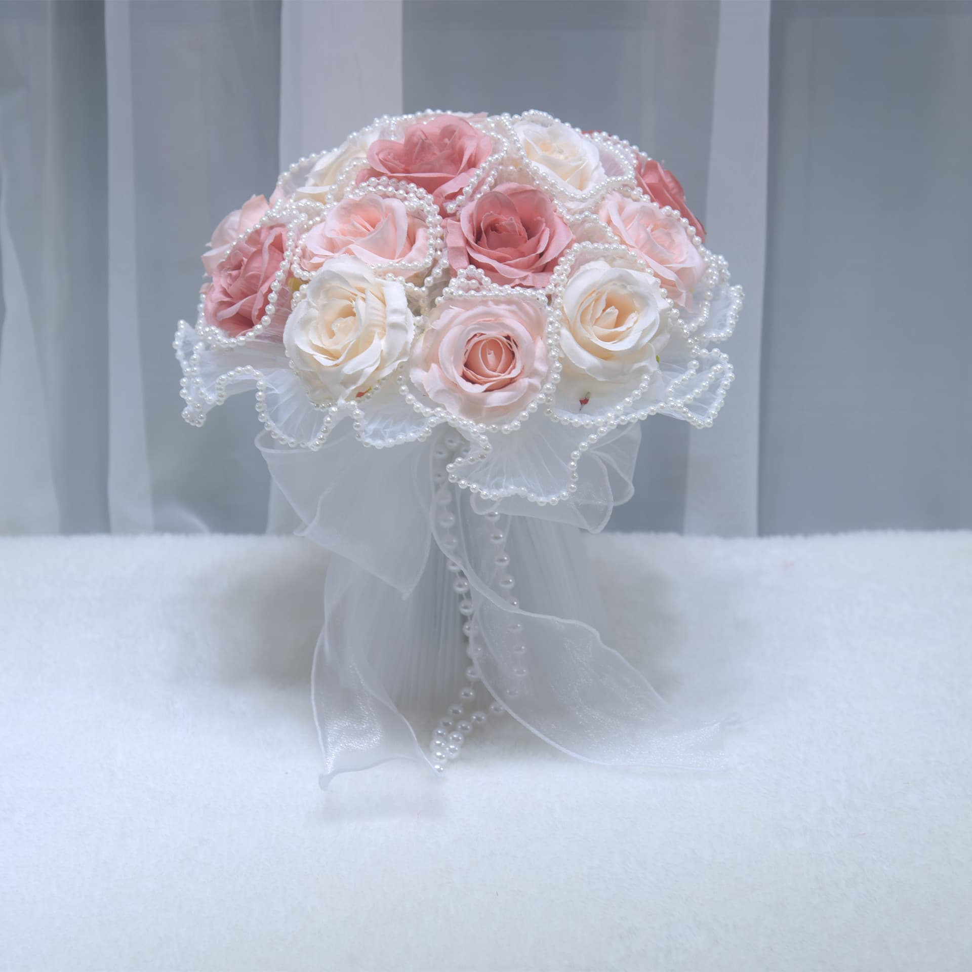 169 Outdoor Wedding Simulation Rose Bouquet Western Bride Hand Bouquet Wedding Photography Handheld Silk Flowers
