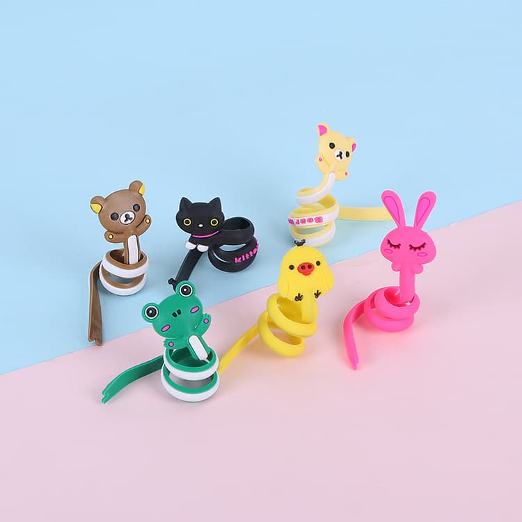 Multiple Cute Computer Cable Organizer Ties, Desktop Long Strip Cord Wraps, Cable Management, In Stock