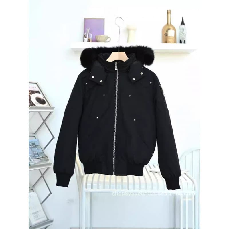 3Q Fox Fur Gold Scissors Down Jacket 03 Women's 02 Men's Couples' Canada Unisex Jacket Pilot Same