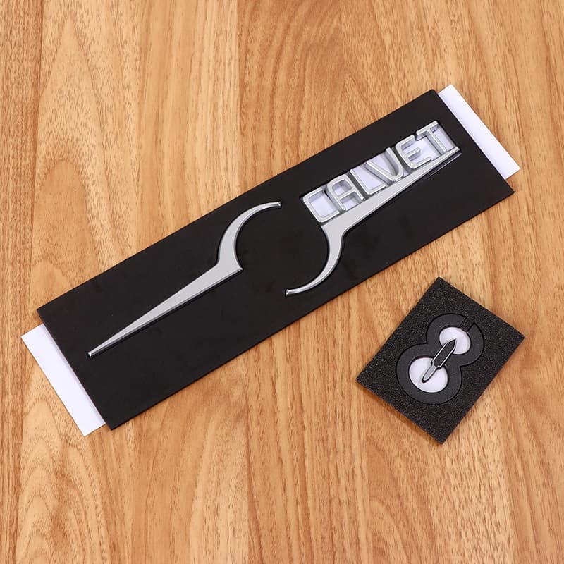 Car emblem badge making ABS chrome badge stainless steel electroplated license plate metal nameplate wholesale custom logo