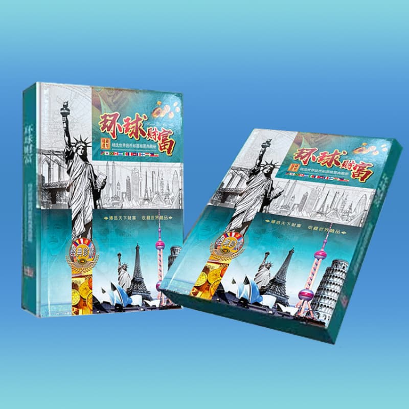 Factory In-Stock Global Wealth Coin Album, 36 Foreign Currency Set, Collector's Edition for Corporate Gifting, Supports Drop Shipping