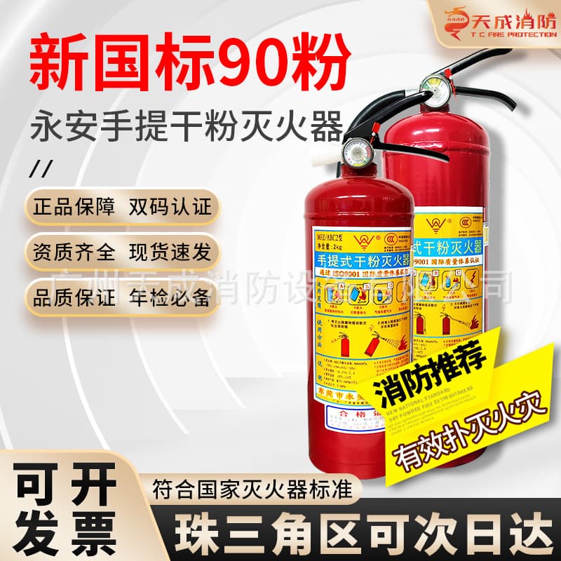 National Standard Portable 4kg Fire Extinguisher for Vehicle/Commercial/Home Use
