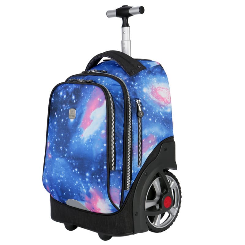 Vesenda Trolley Backpack with Large Wheels, Stair-Climbing, Large Capacity, Water-Resistant Student Backpack