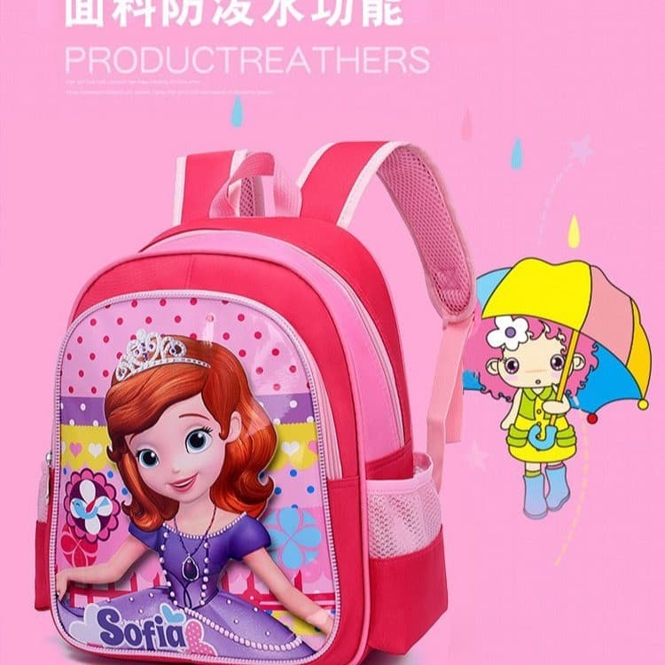 Kindergarten Cartoon School Bags Children's Backpacks for Boys and Girls Lightweight Burden-Reducing Spine Protective School Bags 3-6 Years Old Baby Backpack