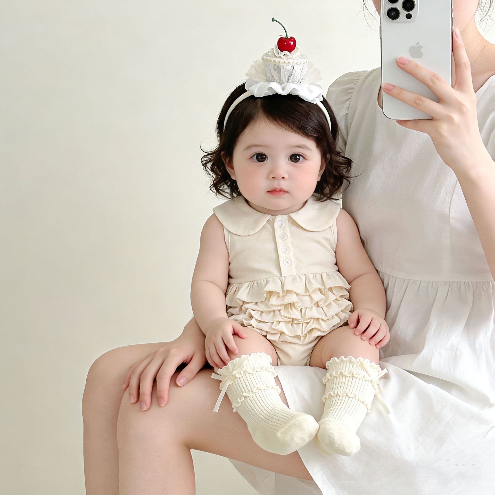 Baby Romper Summer Girl Clothes Full Moon 100 Days Infant Bodysuit Class A Pure Cotton