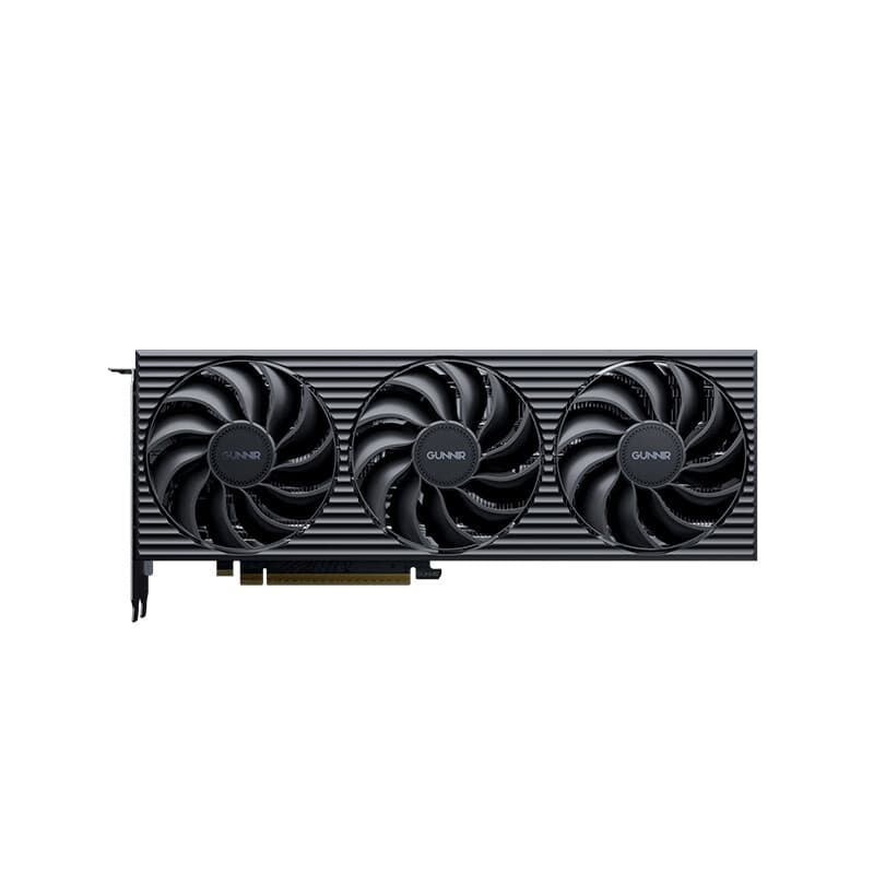 Blue halberd intel Arc B570 Tri 10GOC game graphics card design video clip desktop computer graphics card