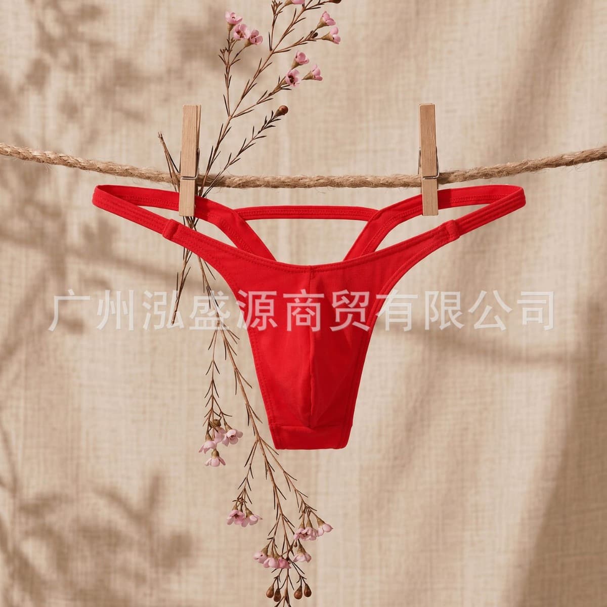 Wholesale cross-border men's sexy underwear, swimwear, thong, T-pants, low-waisted, sexy, hip-lifting, cool