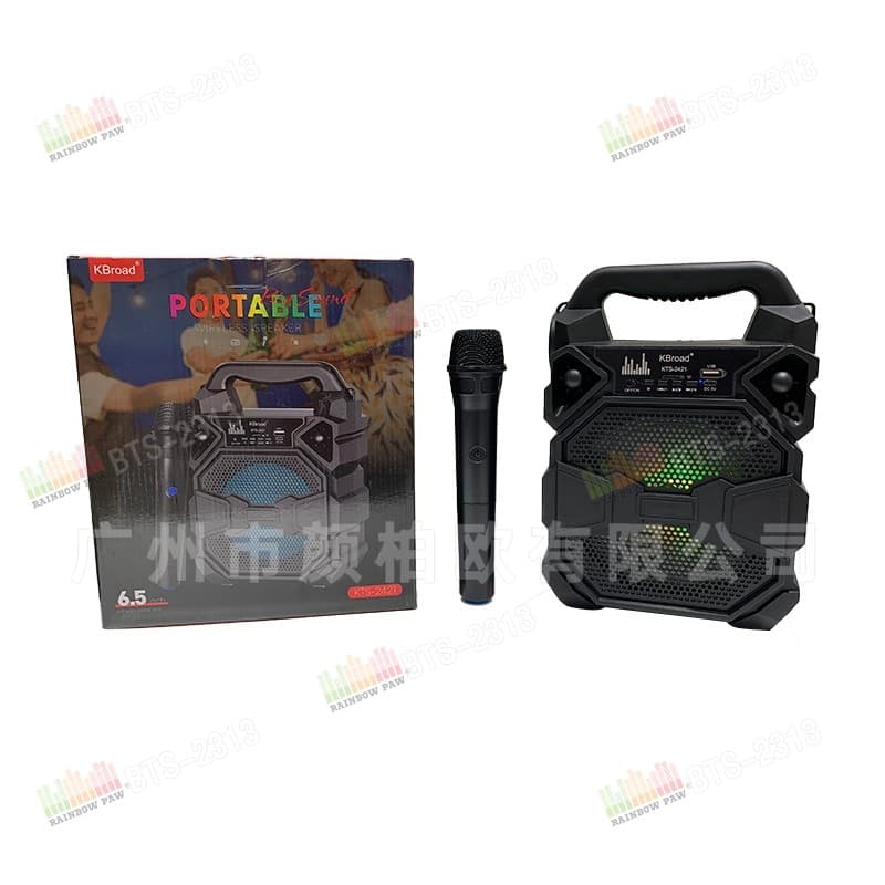KTS BTS GTS Factory Wholesale KTS-2421 6.5-inch Bluetooth Speaker with Wireless Microphone