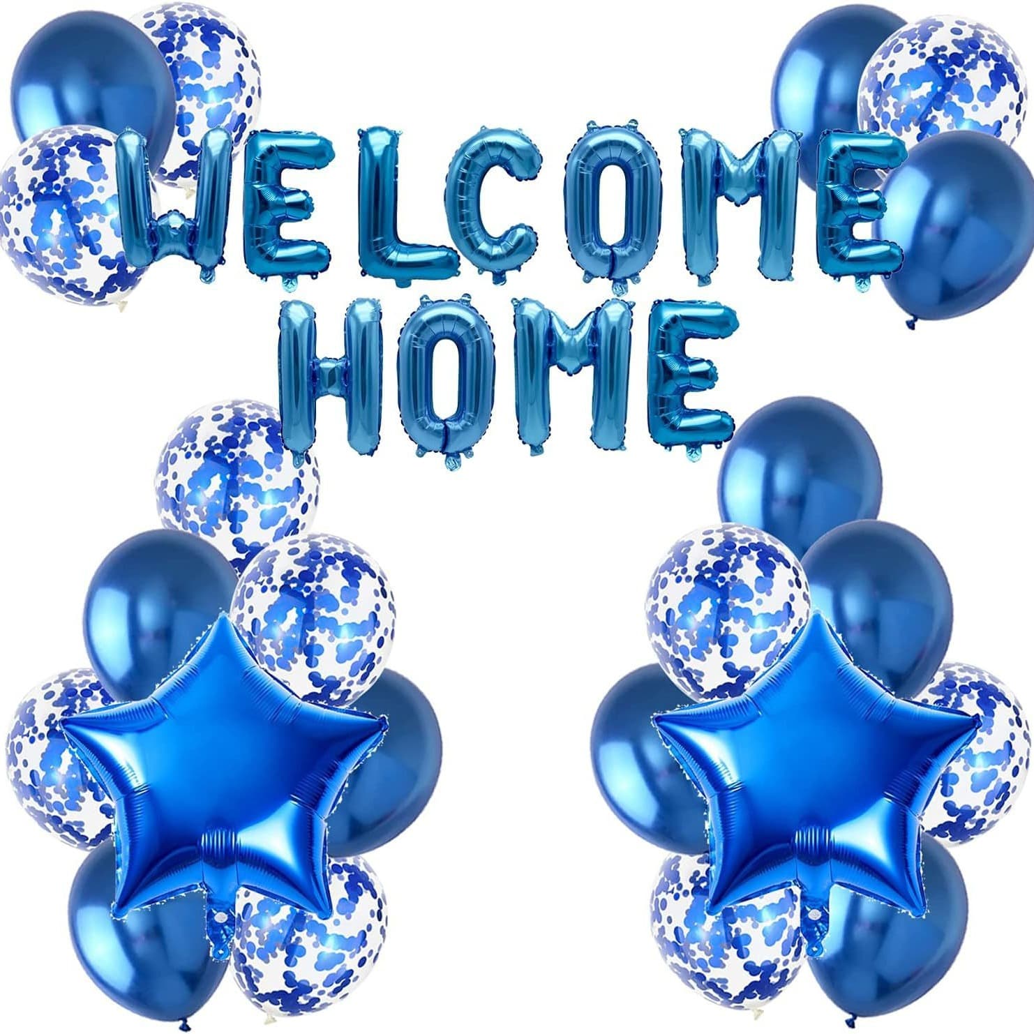 Rose Gold Welcome Home Balloon Combination Family Party Decoration Package Latex Balloons Assorted Sizes for Various Occasions