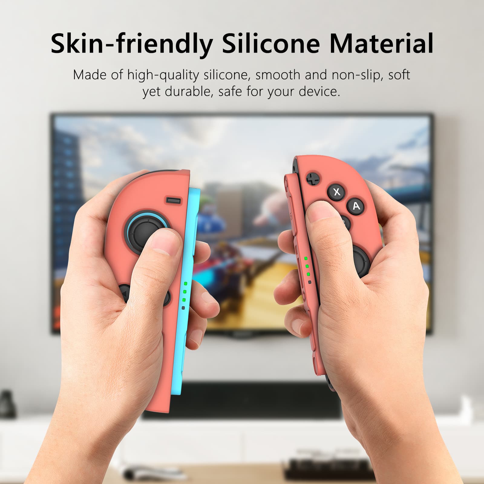 Silicone Case for Nintendo Switch 2 Controller, Drop-Resistant and Dust-Proof Protective Cover for Game Console and Handheld