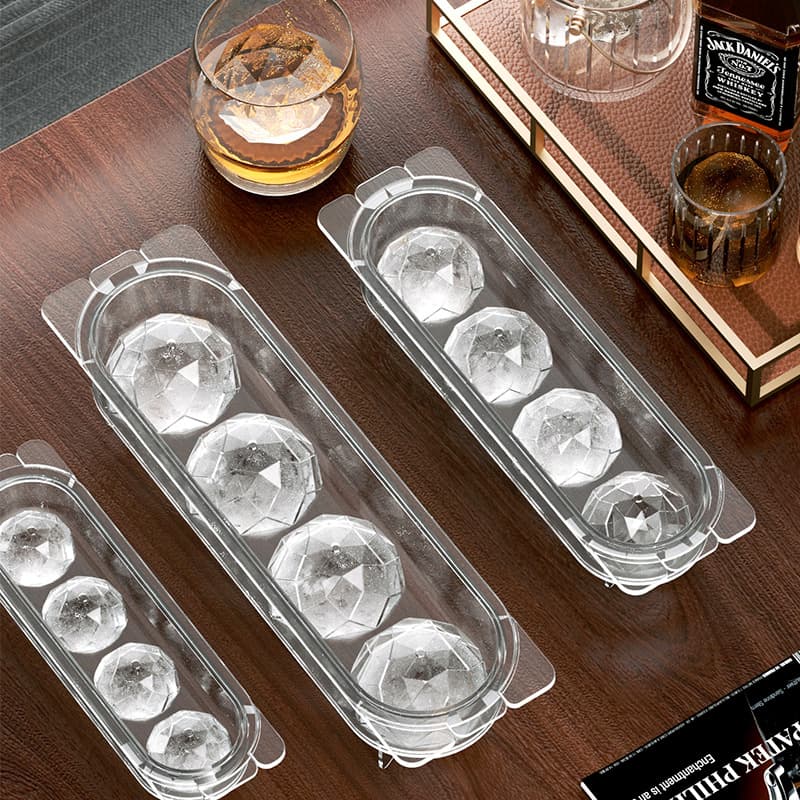 Ice Hockey Mold Ice Maker Whiskey Large Frozen Ice Cube Artifact Round Ball Large Spherical Ice Cube Ice Box Household Storage