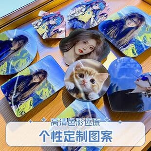 Heat Transfer Acrylic Fridge Magnet Blank Consumables Wholesale Sublimation Blank Fridge Magnet Creative DIY