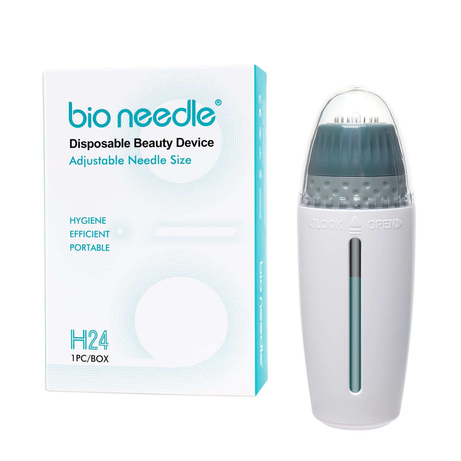 Cross-border HN24 water-soluble microneedle carrier liquid introduction essence massage local care adjustable stamp new product hot style