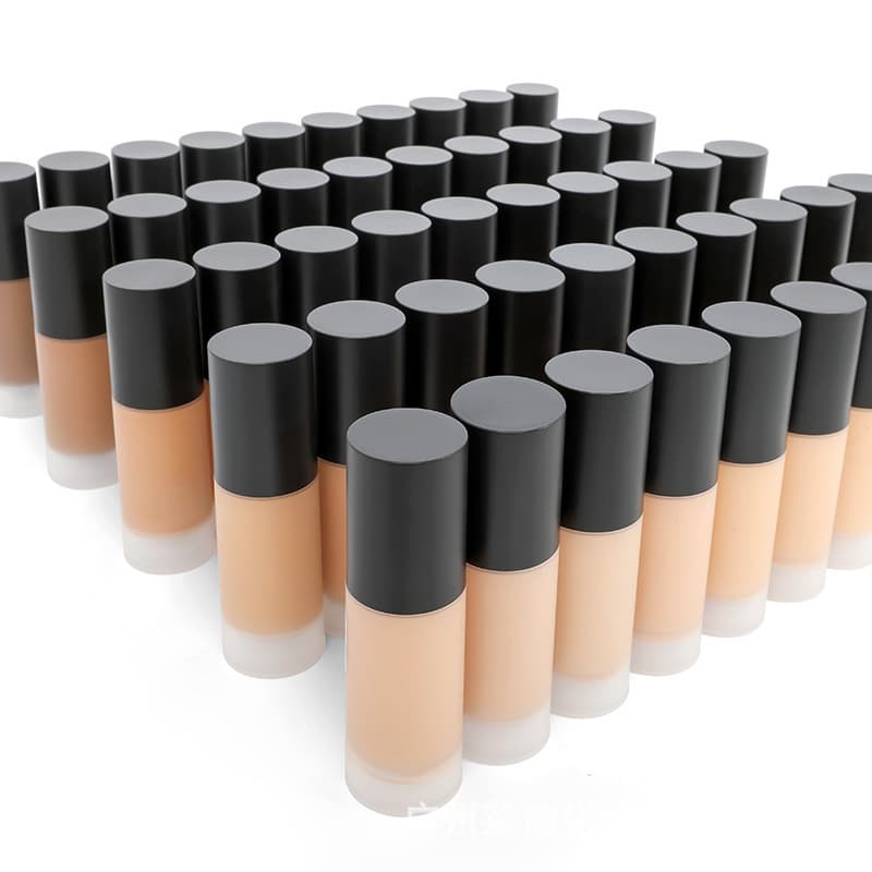 Cross-border HD Liquid Foundation Long-lasting Concealing Non-fading Neutral No Logo 16 Colors Moisturizing Brightening Matte Bottle