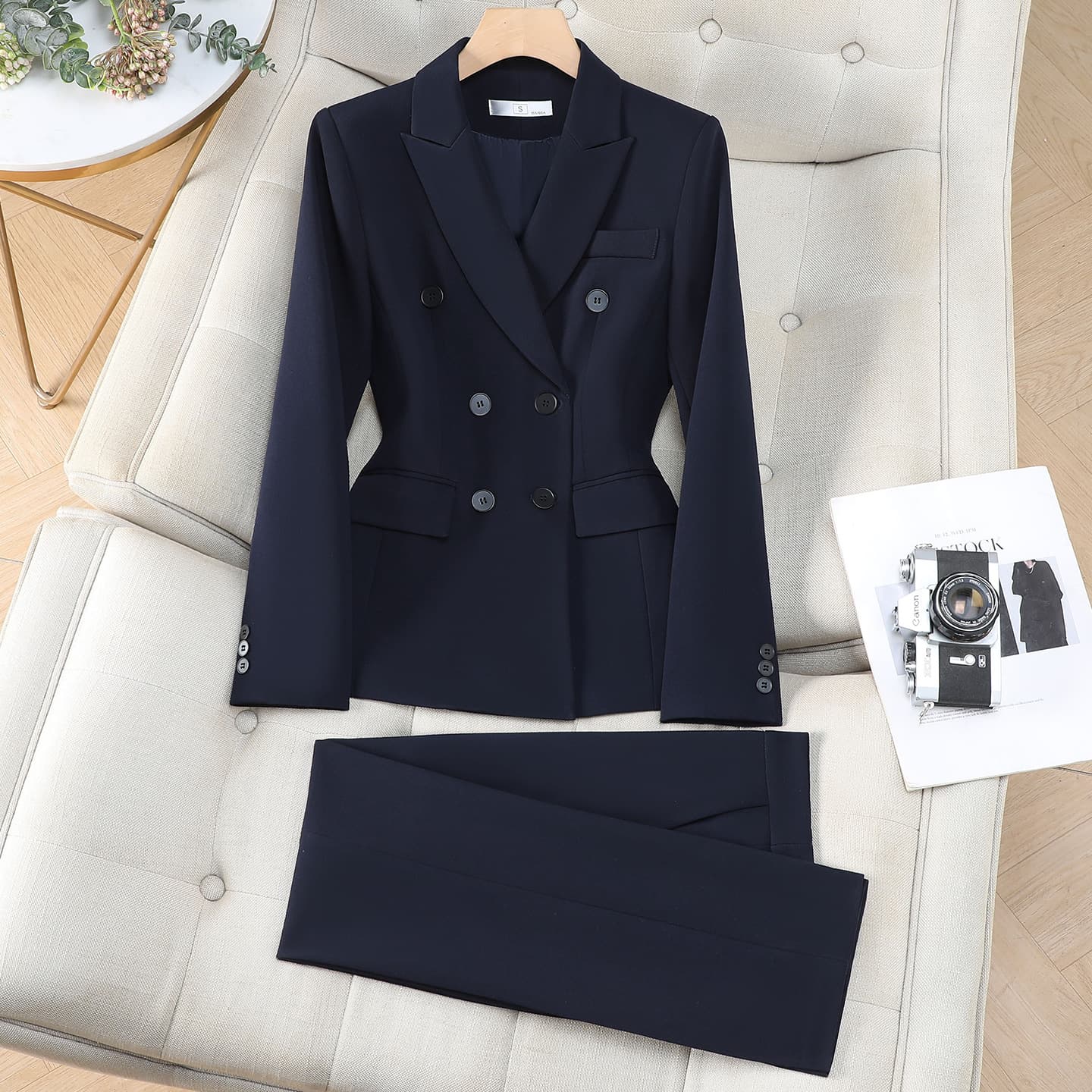 Women's Suit Set Spring 2026 New High-End Beauty Salon Professional Wear College Interview Teaching Formal Suit