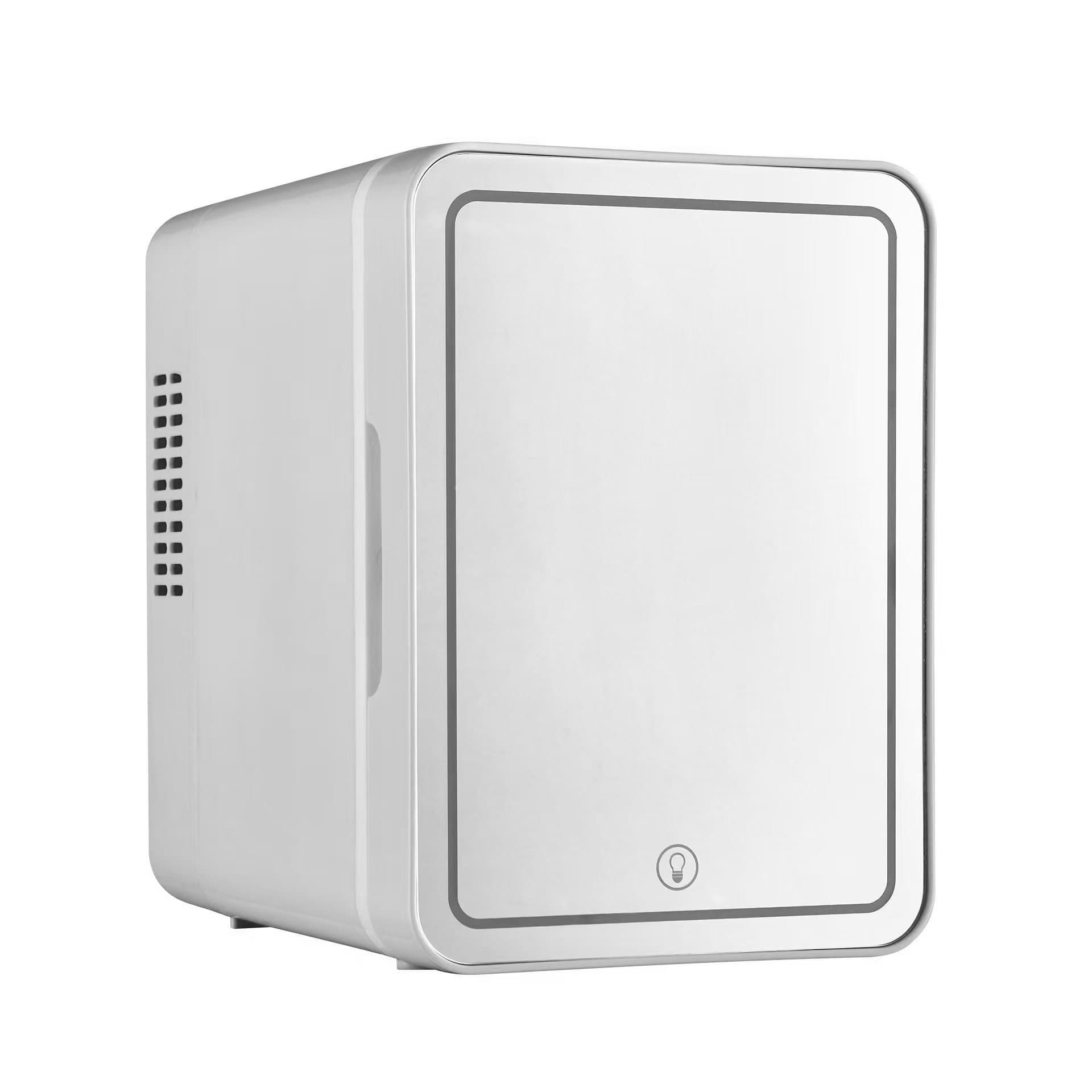 1688 Car Refrigerator Cross-border LED Mini Fridge Home and Car Dual Use Portable Mirror Finish Aesthetic RV Fridge
