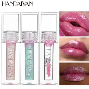 Lip Gloss Plumping Lip Handaiyan Cross-border Cosmetics Transparent Color-changing Moisturizing Mirror Lip Glaze Pearlescent Lip Oil Lip Gloss