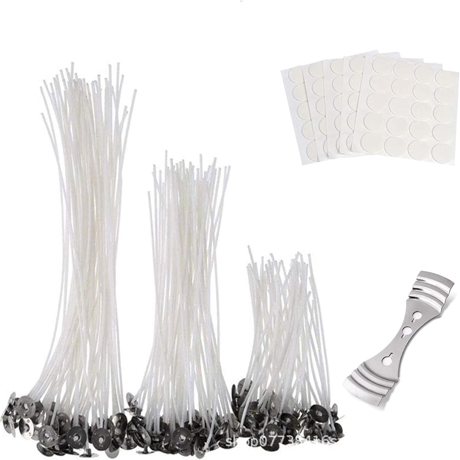 Ghee Lamp Wick Galvanized Base Wax-Coated DIY Handmade 100-Piece Material Set Cross-Border Wholesale