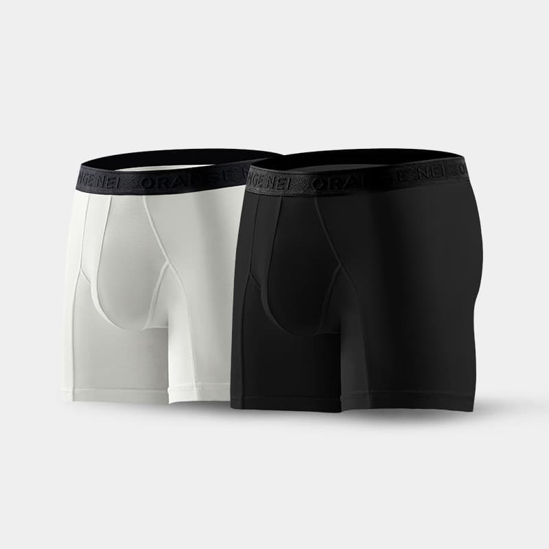 Big Orange Secret Men's Sports Briefs Factory Wholesale High-Waist Running Cycling Briefs Sweat-Absorbing Breathable Anti-Chafe Boxer Briefs