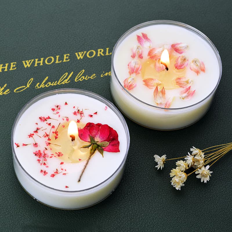 Factory long-term in-stock handmade dried flower scented candle creative aromatherapy ins immortal flower fragrance low-temperature candle