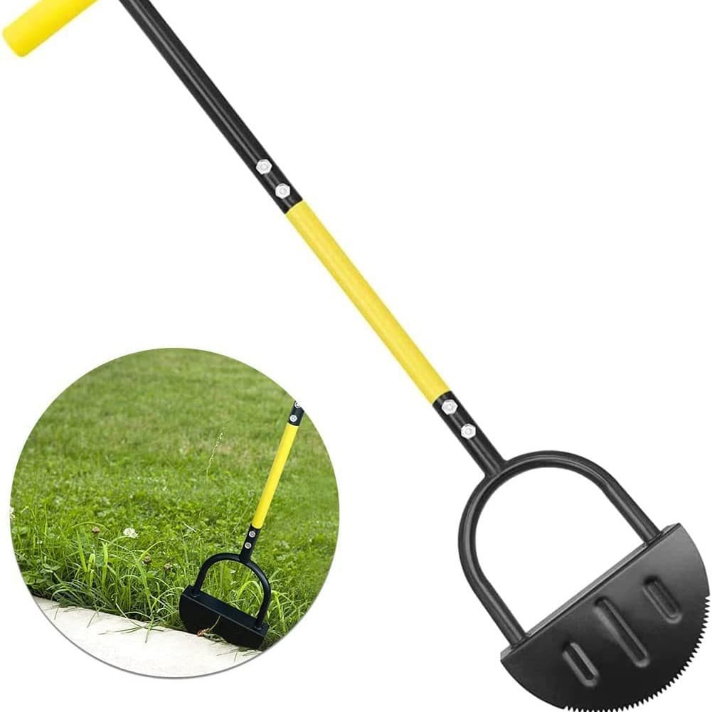 New Manual Lawn Edging Shovel with Two-Section Split 45# Steel Pipe Shovel Step Garden Tools Manufacturer Wholesale