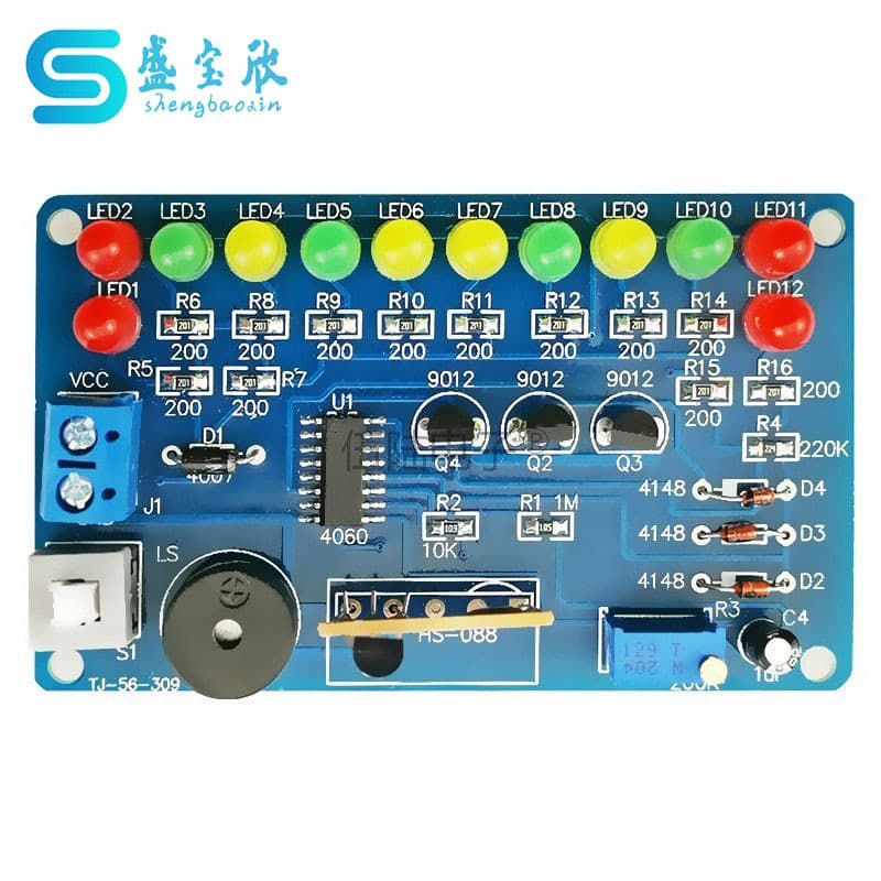 SMD Music Color Light Circuit Kit Music Dream Light Circuit Board Electronic DIY Assembly Parts TJ-56-309
