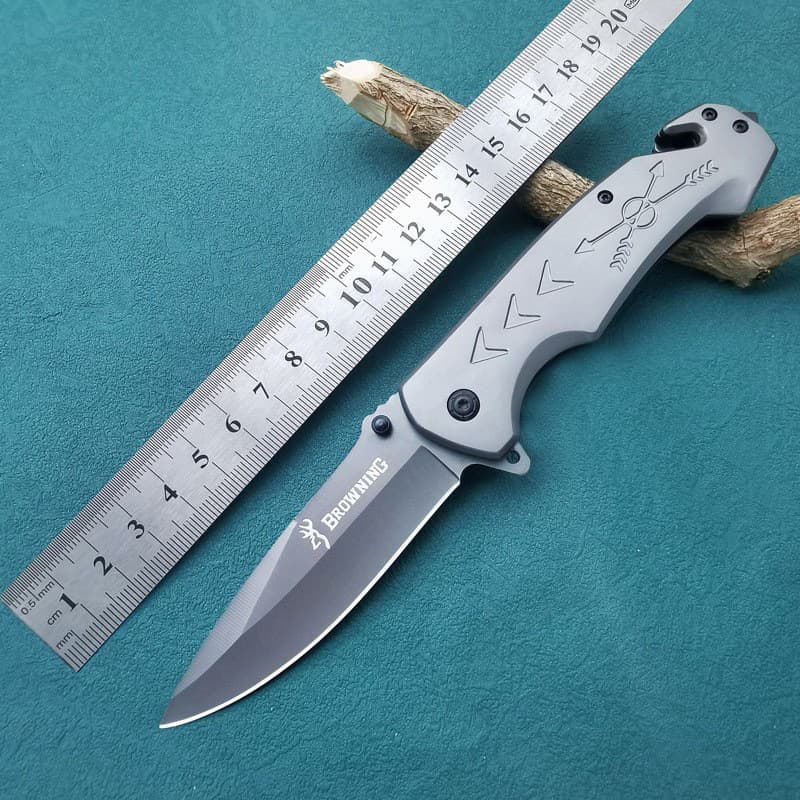 All-Steel Self-Defense Folding Knife, Outdoor Survival Knife, Household Fruit Knife, Car Escape Tool, Outdoor Utility Knife