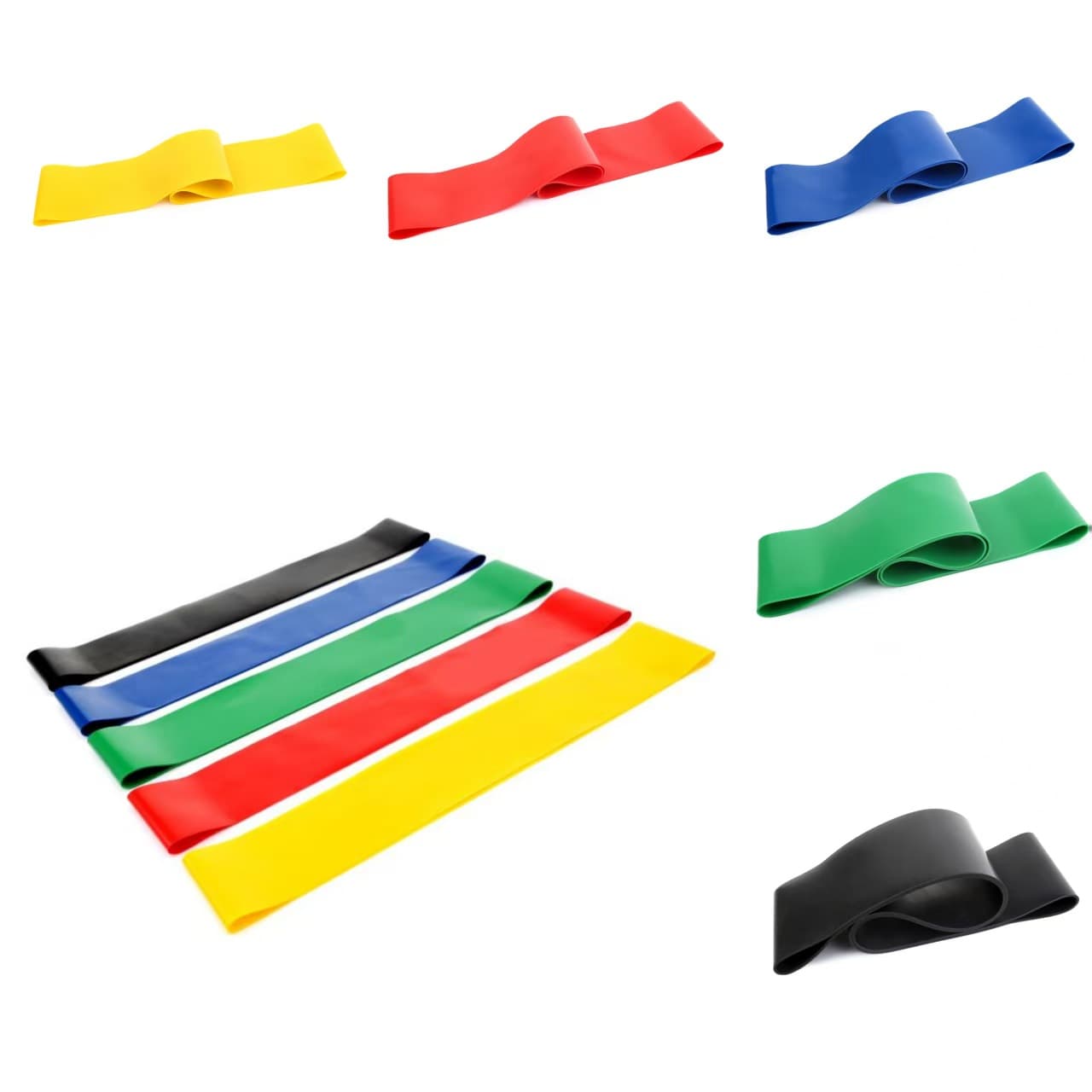 Resistance Bands Elastic Yoga Fitness Loop Core Exercise Strength Rehabilitation Training Ring Latex