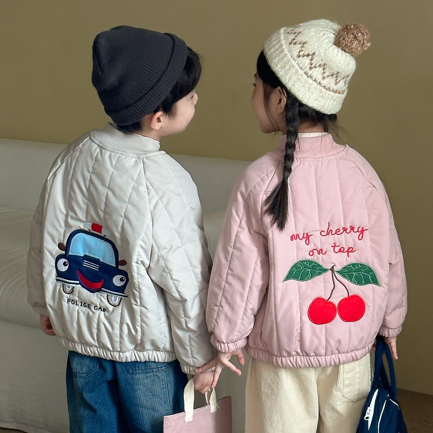 Children's Cotton Padded Jacket with Fleece Lining, Thickened Winter Coat for Boys 2026 New Style, Baby Quilted Jacket for Girls