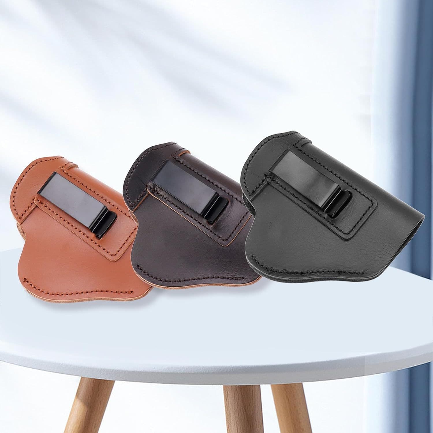 New Top-Grain Leather Holster Outdoor Tactical Glock G17 Pistol Holster Wear-Resistant Concealed Waist Holster